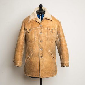 Vintage 70's The Sheepskin Shop Leather Shearling… - image 1